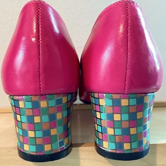 Roxy Pink Block Heel Women's Shoes - Picture 7 of 12